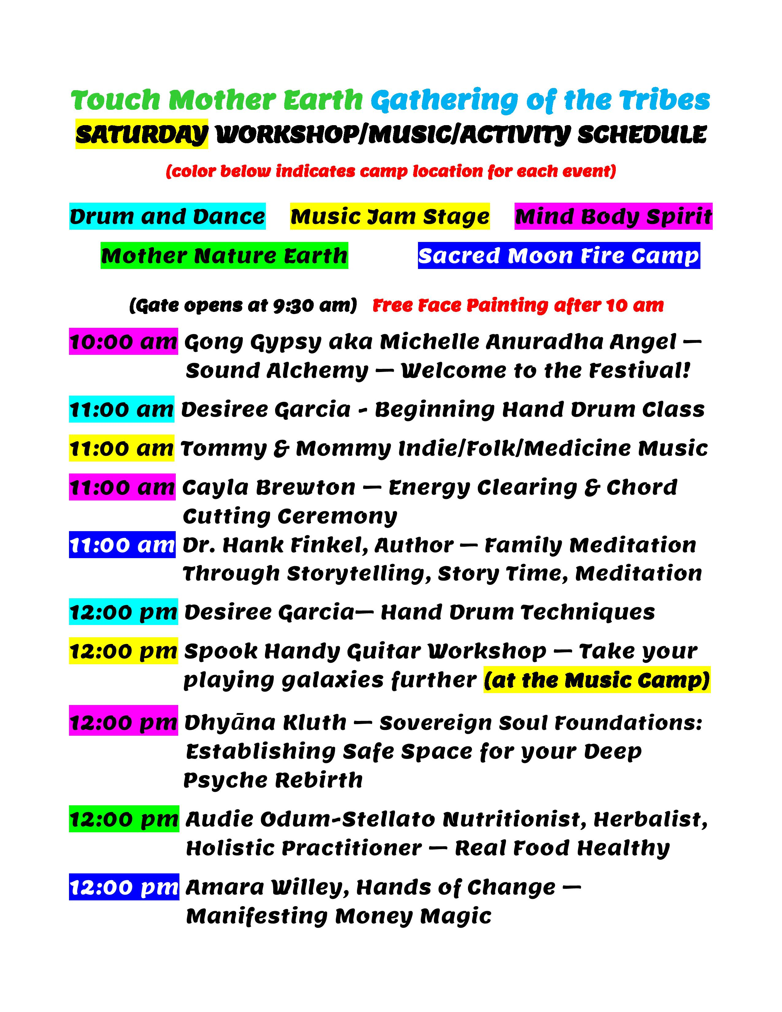 Full Festival Schedule