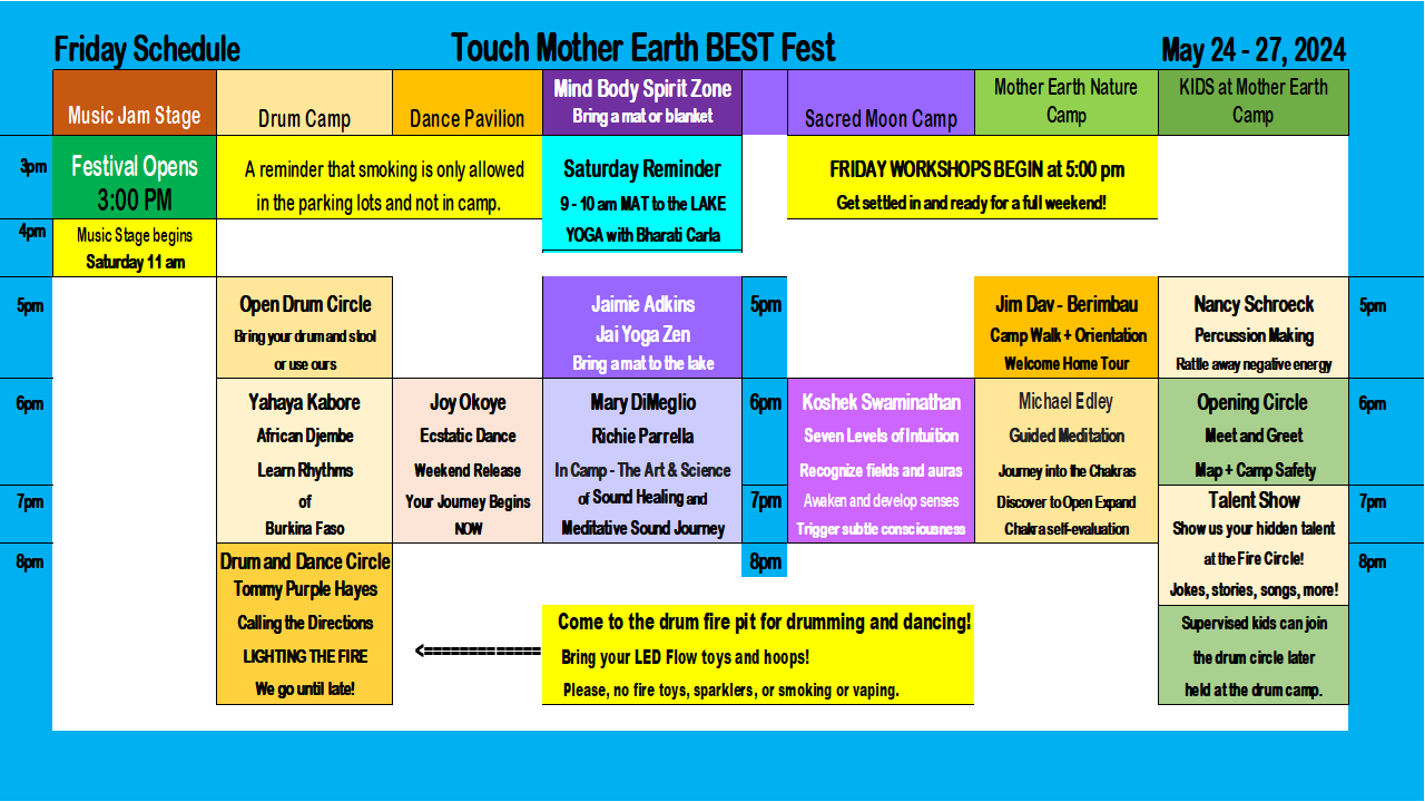 BEST Fest Schedule
